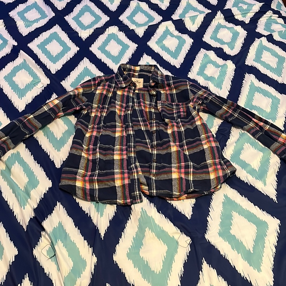 Holister colorful flannel